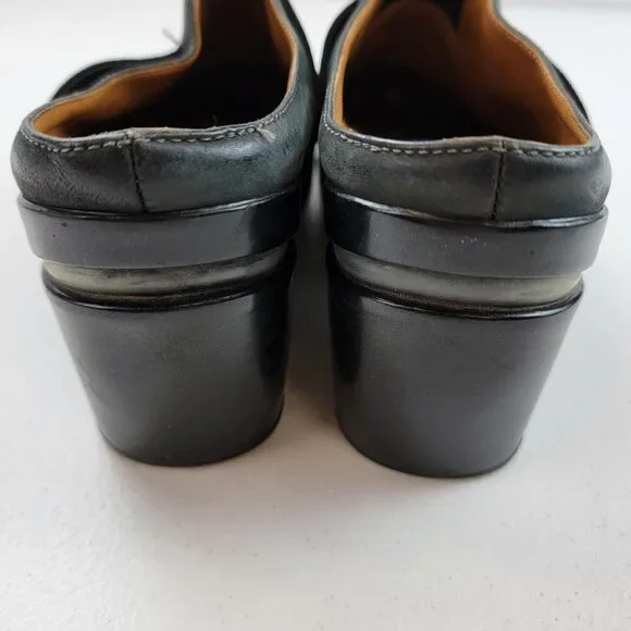 Cole Haan Air Sara Clogs Black Suede Patform Mules Women's Size 9.5 B - Picture 7 of 11